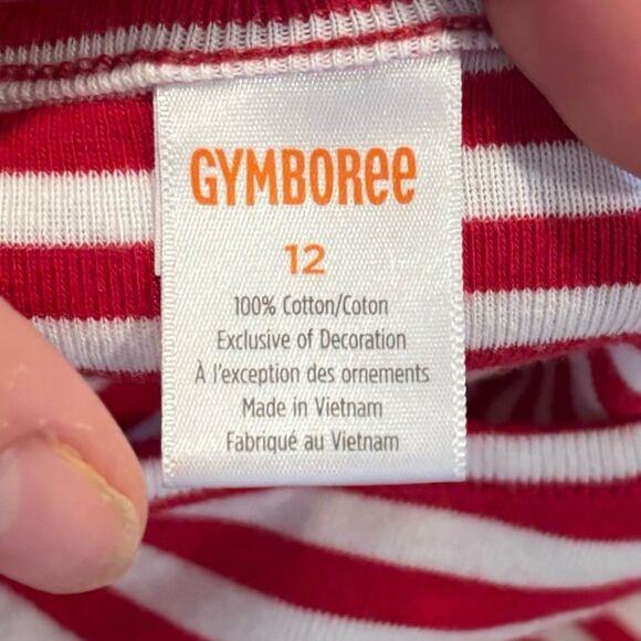 Gymboree Girls Eiffel Tower Fit And Flare Dress Coastal Cutie Red Size 12 - Picture 2 of 4